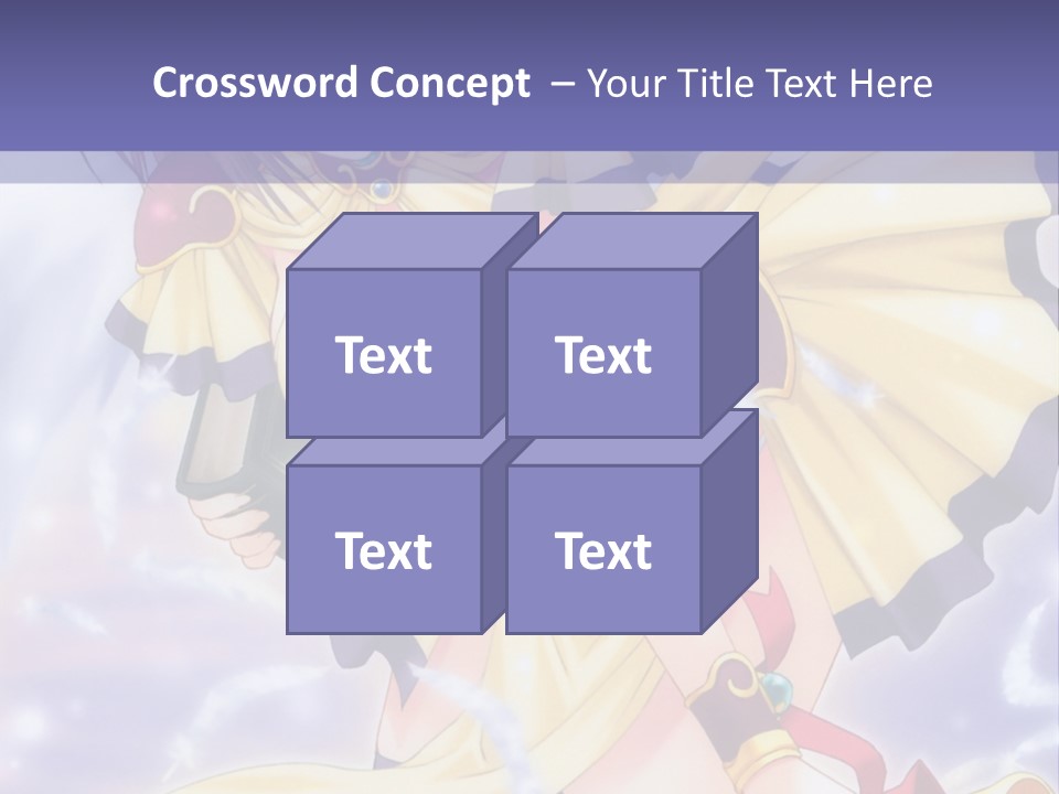 A Girl In A Yellow Dress With Angel Wings PowerPoint Template