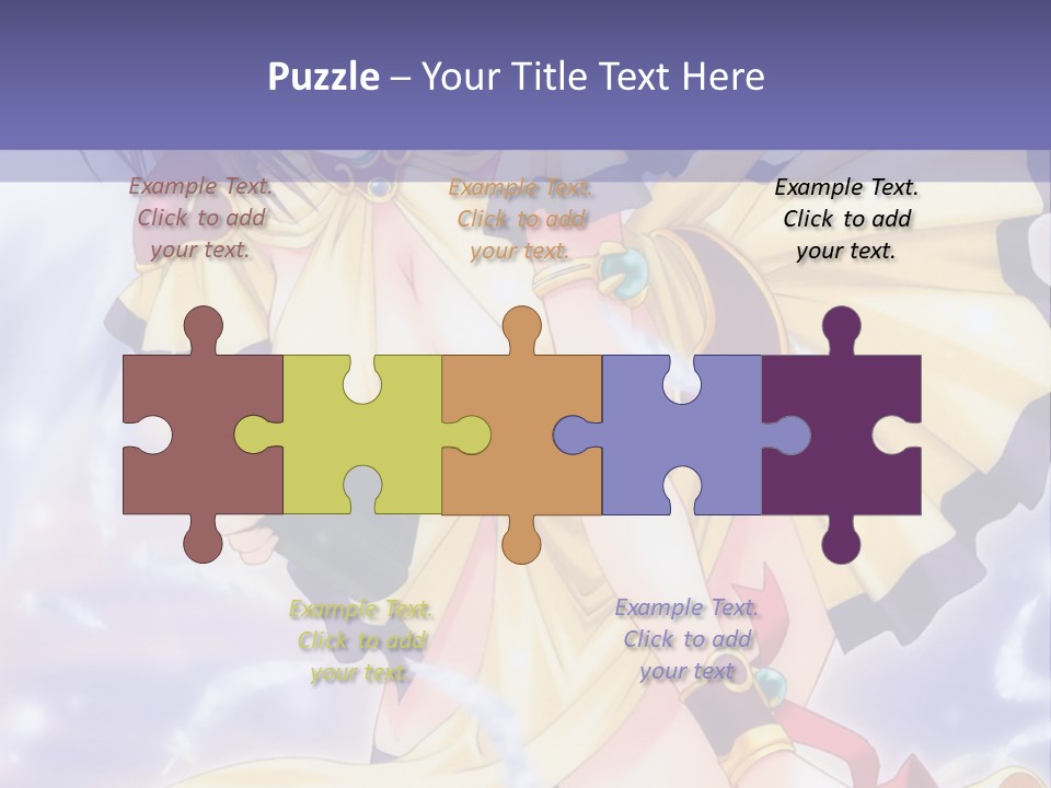 A Girl In A Yellow Dress With Angel Wings PowerPoint Template