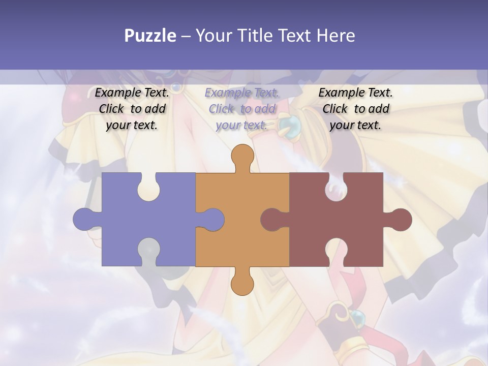 A Girl In A Yellow Dress With Angel Wings PowerPoint Template