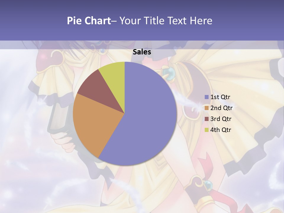 A Girl In A Yellow Dress With Angel Wings PowerPoint Template