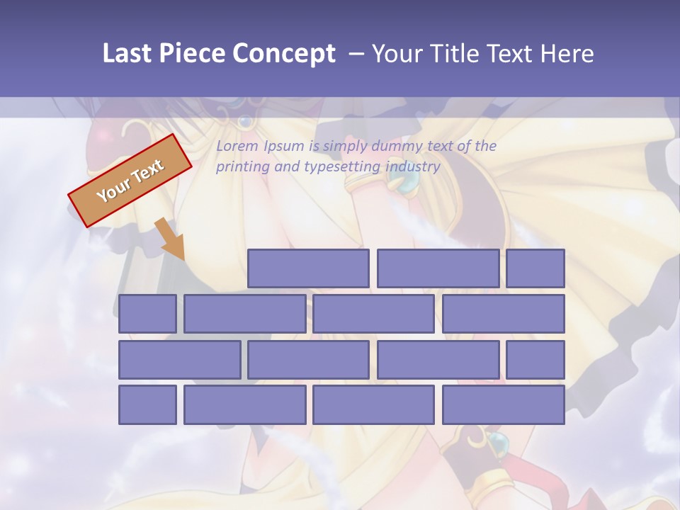 A Girl In A Yellow Dress With Angel Wings PowerPoint Template