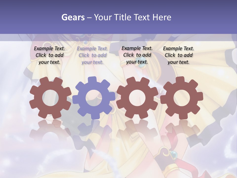 A Girl In A Yellow Dress With Angel Wings PowerPoint Template