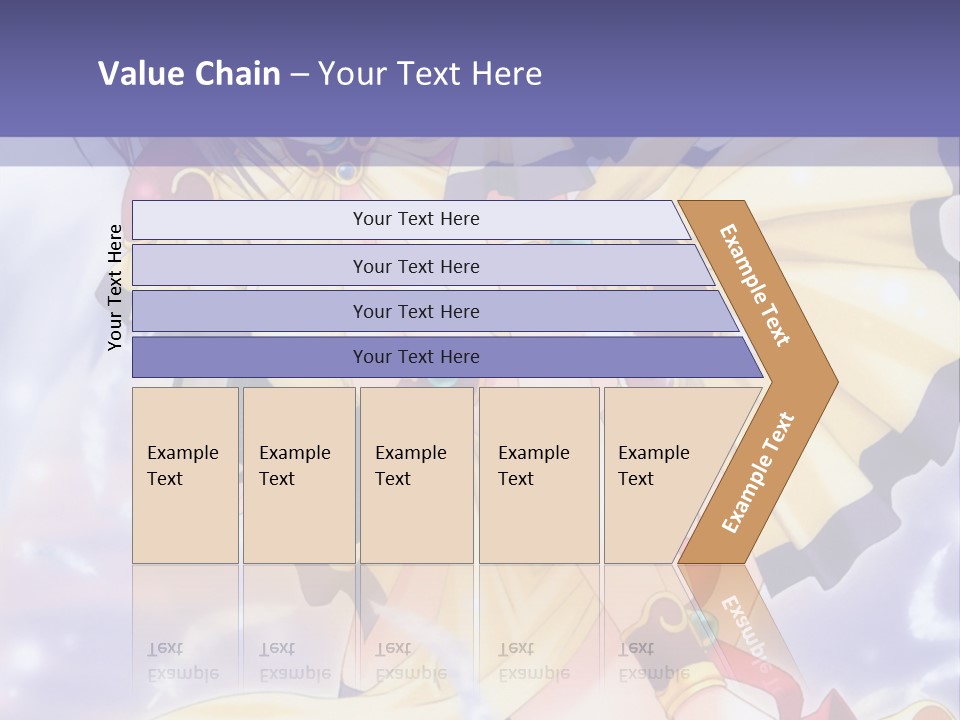 A Girl In A Yellow Dress With Angel Wings PowerPoint Template