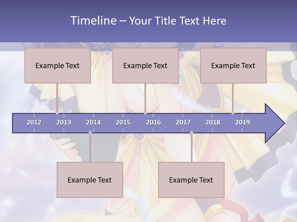 A Girl In A Yellow Dress With Angel Wings PowerPoint Template