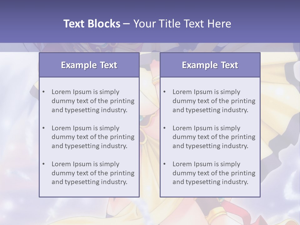 A Girl In A Yellow Dress With Angel Wings PowerPoint Template