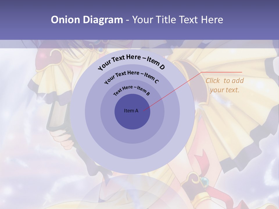 A Girl In A Yellow Dress With Angel Wings PowerPoint Template