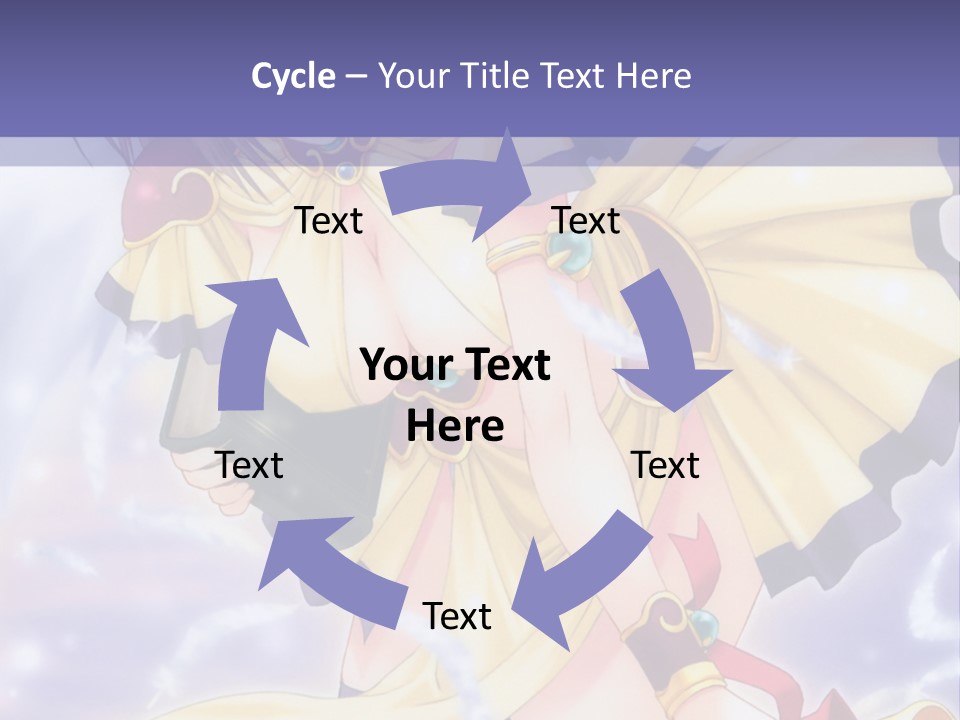 A Girl In A Yellow Dress With Angel Wings PowerPoint Template