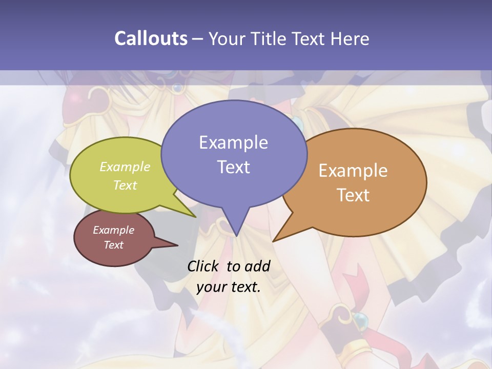 A Girl In A Yellow Dress With Angel Wings PowerPoint Template