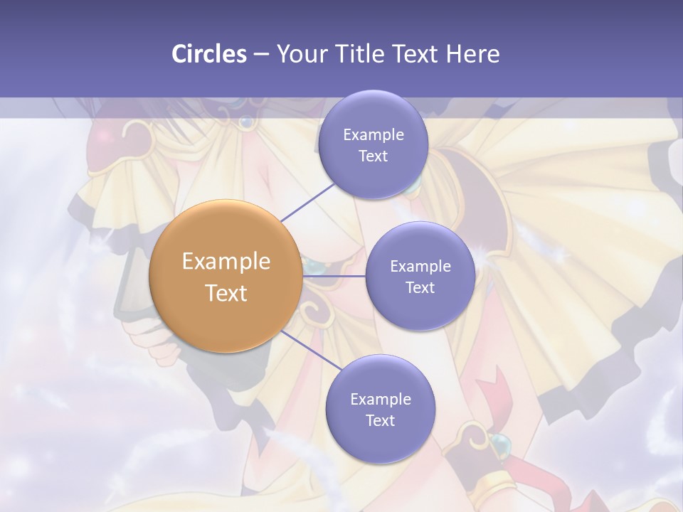 A Girl In A Yellow Dress With Angel Wings PowerPoint Template