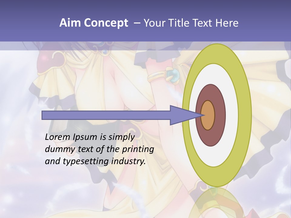 A Girl In A Yellow Dress With Angel Wings PowerPoint Template