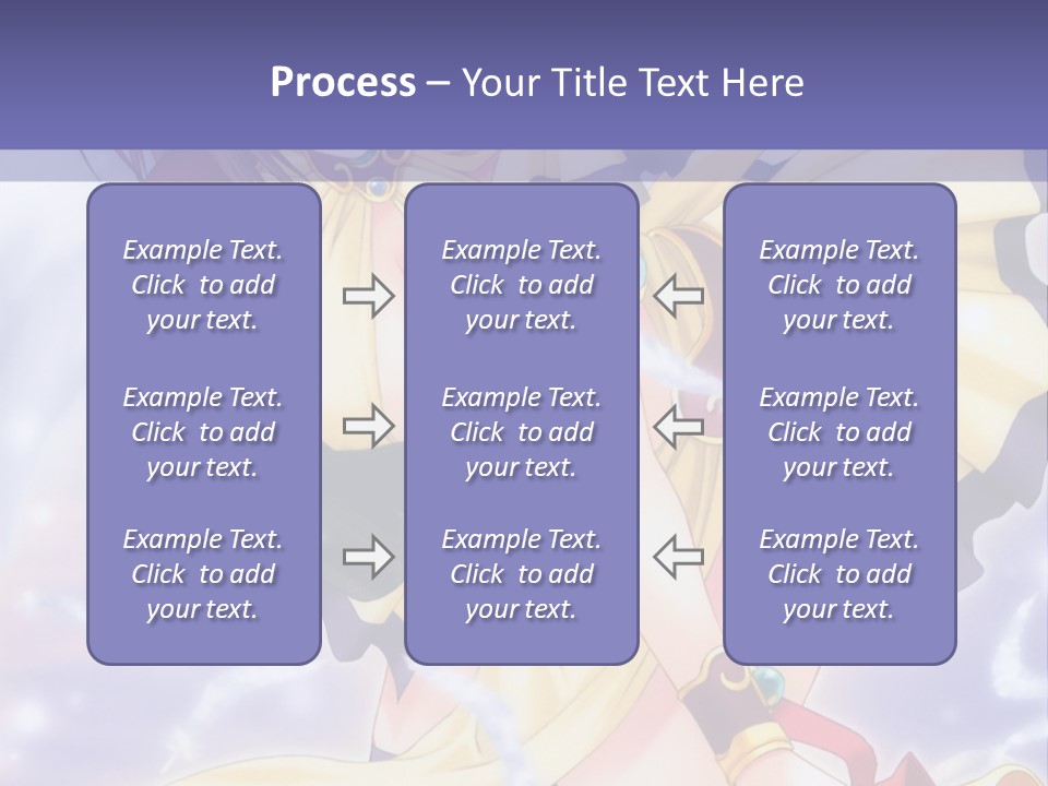 A Girl In A Yellow Dress With Angel Wings PowerPoint Template