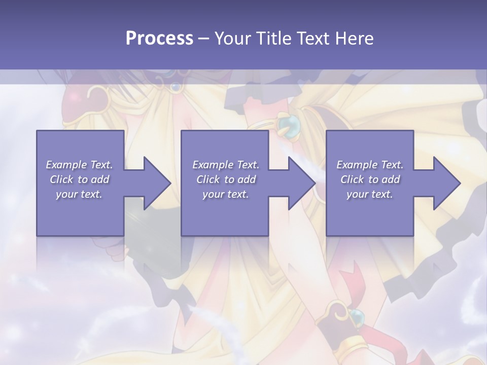 A Girl In A Yellow Dress With Angel Wings PowerPoint Template