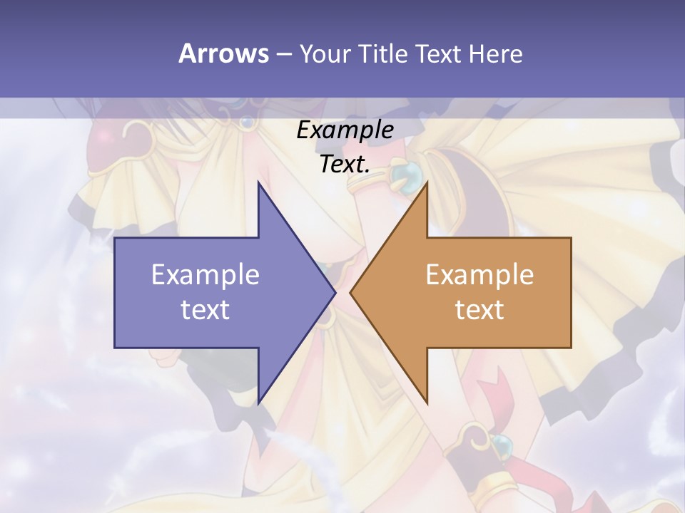 A Girl In A Yellow Dress With Angel Wings PowerPoint Template