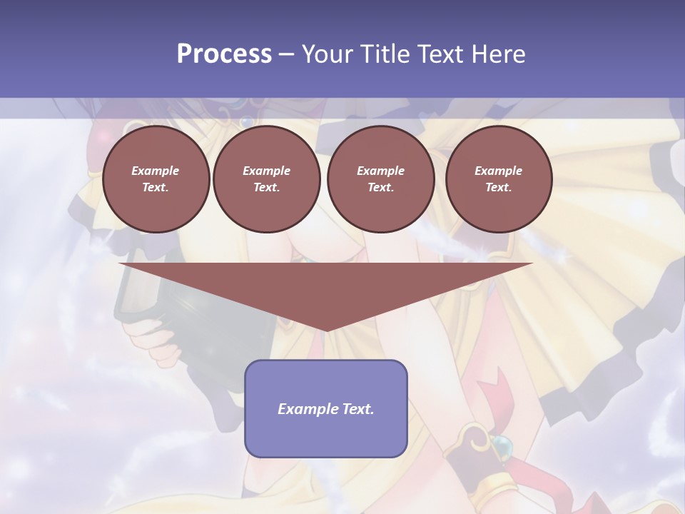 A Girl In A Yellow Dress With Angel Wings PowerPoint Template