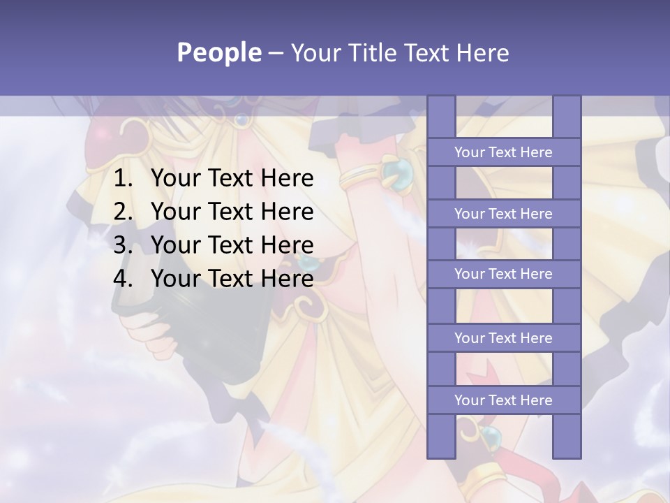 A Girl In A Yellow Dress With Angel Wings PowerPoint Template