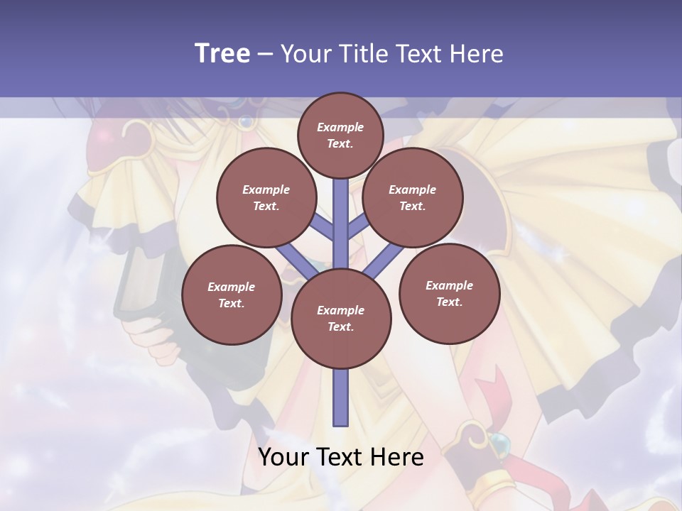 A Girl In A Yellow Dress With Angel Wings PowerPoint Template