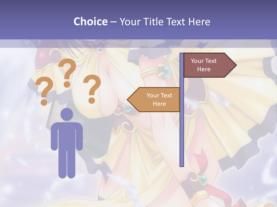 A Girl In A Yellow Dress With Angel Wings PowerPoint Template