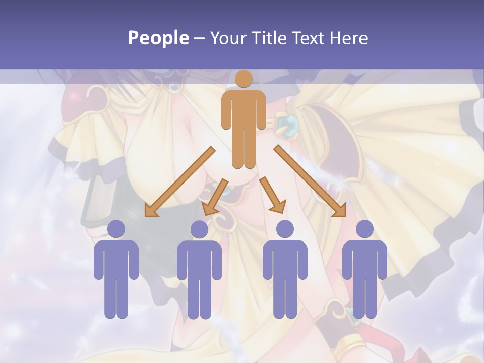 A Girl In A Yellow Dress With Angel Wings PowerPoint Template