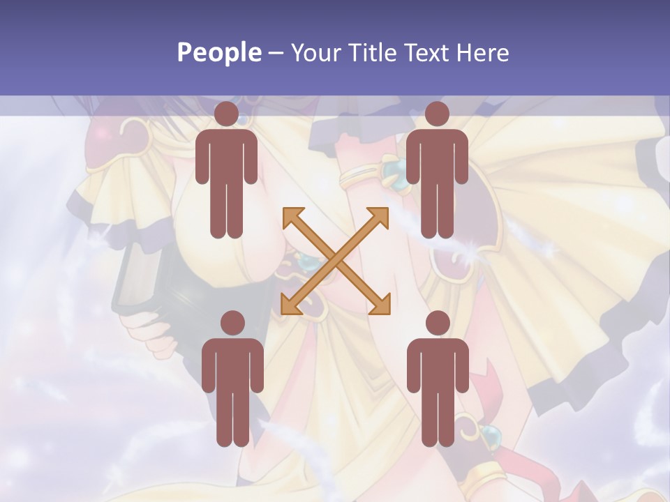 A Girl In A Yellow Dress With Angel Wings PowerPoint Template