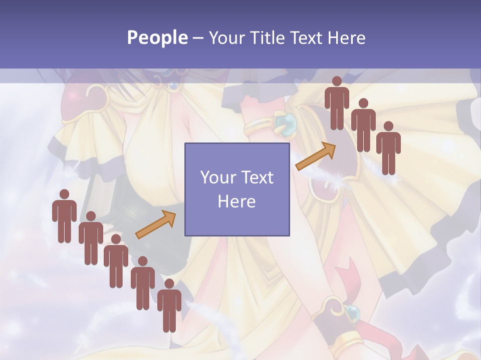 A Girl In A Yellow Dress With Angel Wings PowerPoint Template