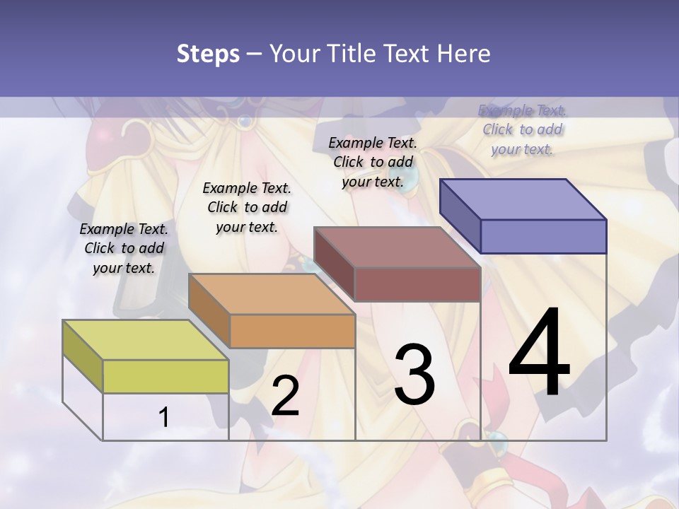 A Girl In A Yellow Dress With Angel Wings PowerPoint Template