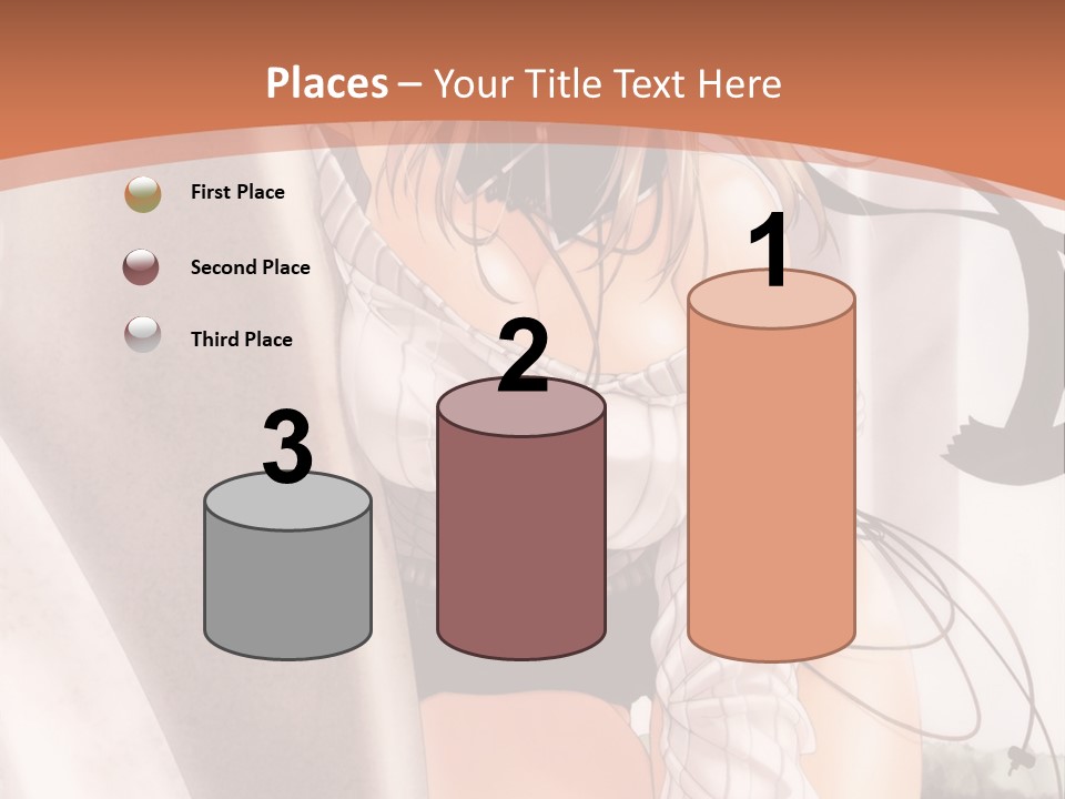 A Woman In A Hat Is Sitting On A Chair PowerPoint Template