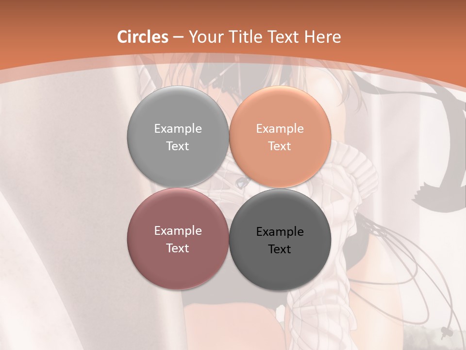 A Woman In A Hat Is Sitting On A Chair PowerPoint Template