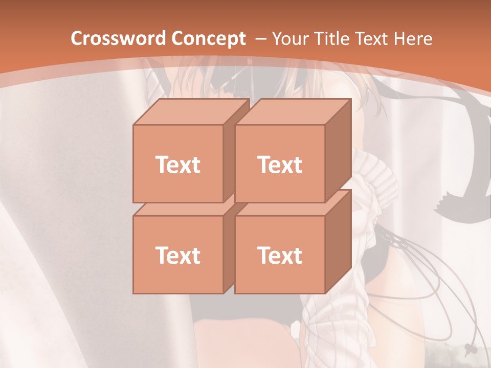 A Woman In A Hat Is Sitting On A Chair PowerPoint Template