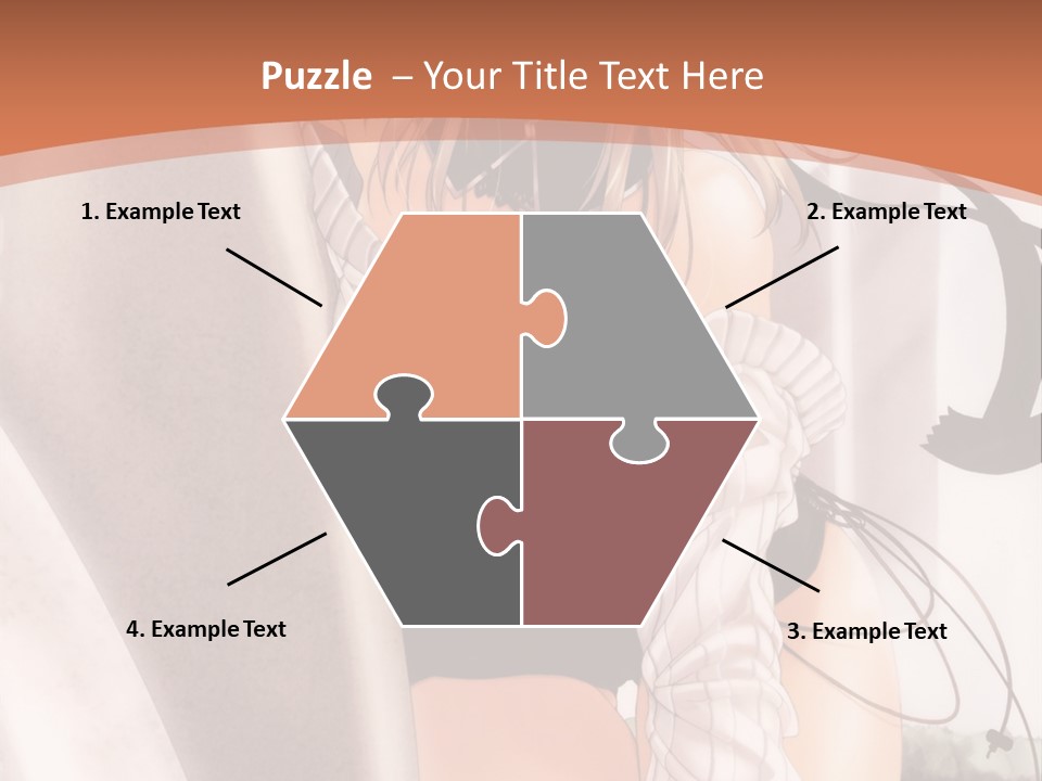 A Woman In A Hat Is Sitting On A Chair PowerPoint Template