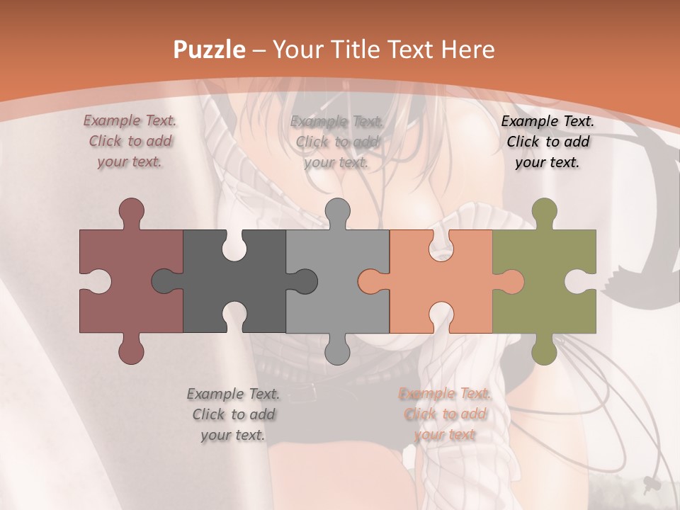 A Woman In A Hat Is Sitting On A Chair PowerPoint Template