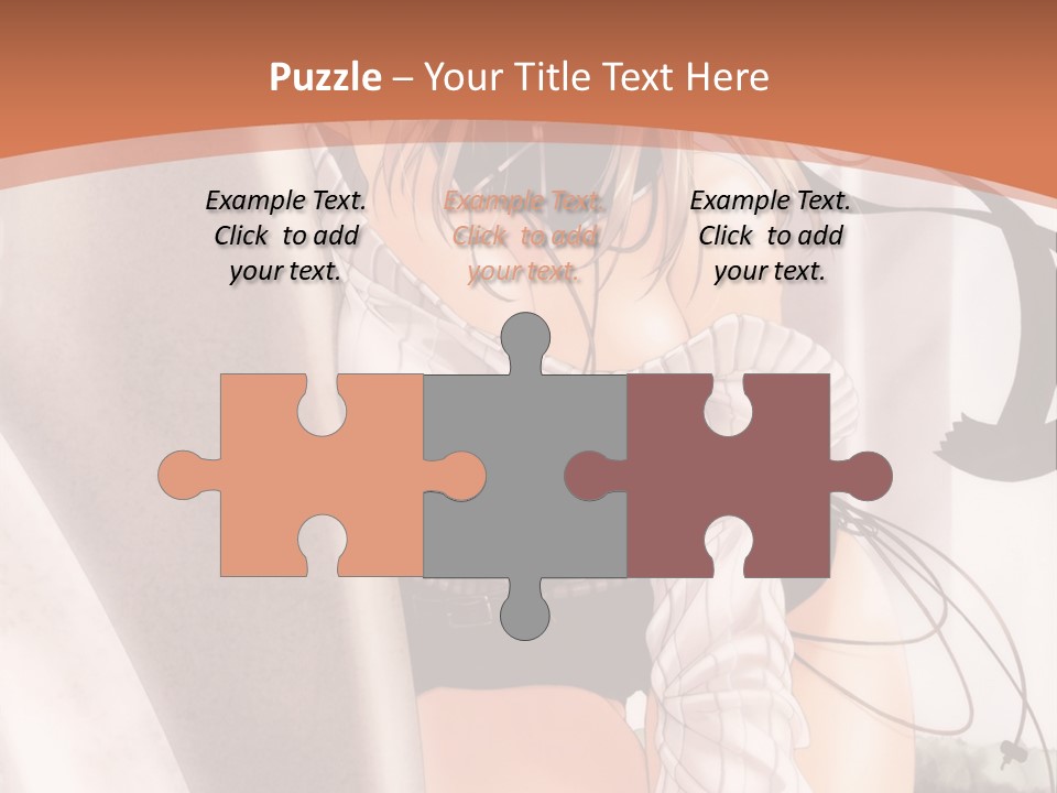 A Woman In A Hat Is Sitting On A Chair PowerPoint Template