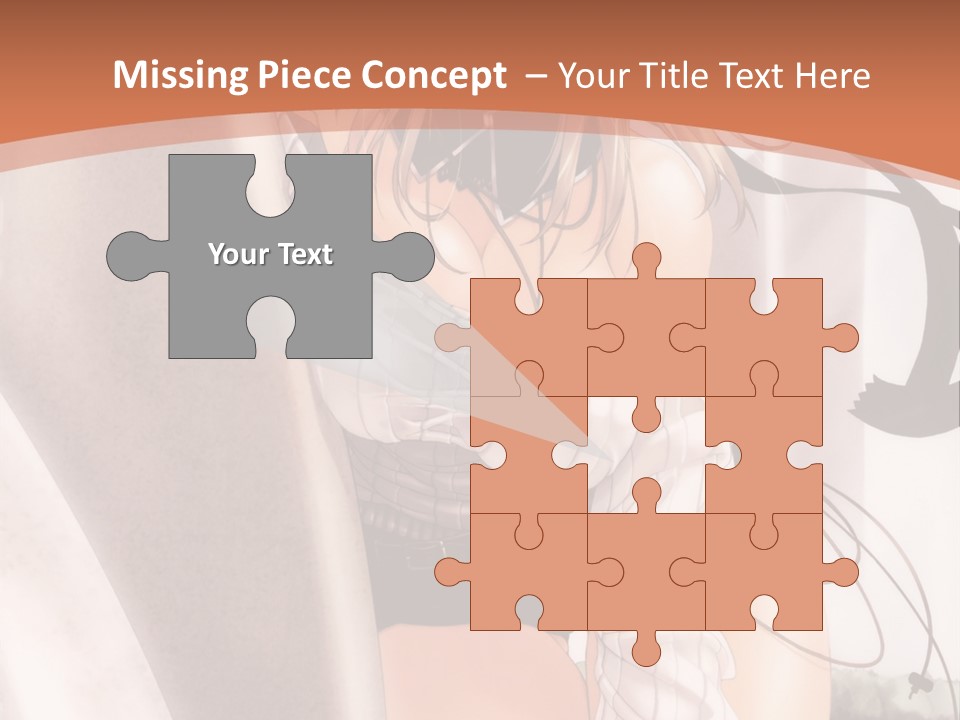 A Woman In A Hat Is Sitting On A Chair PowerPoint Template