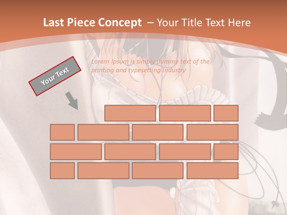 A Woman In A Hat Is Sitting On A Chair PowerPoint Template