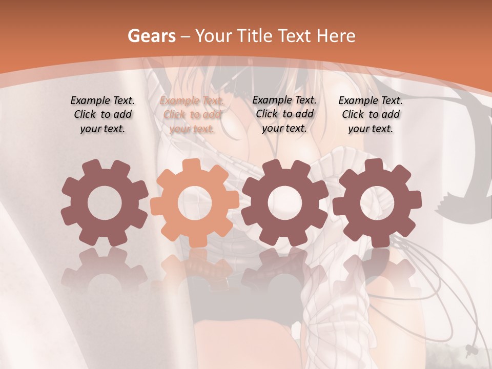 A Woman In A Hat Is Sitting On A Chair PowerPoint Template