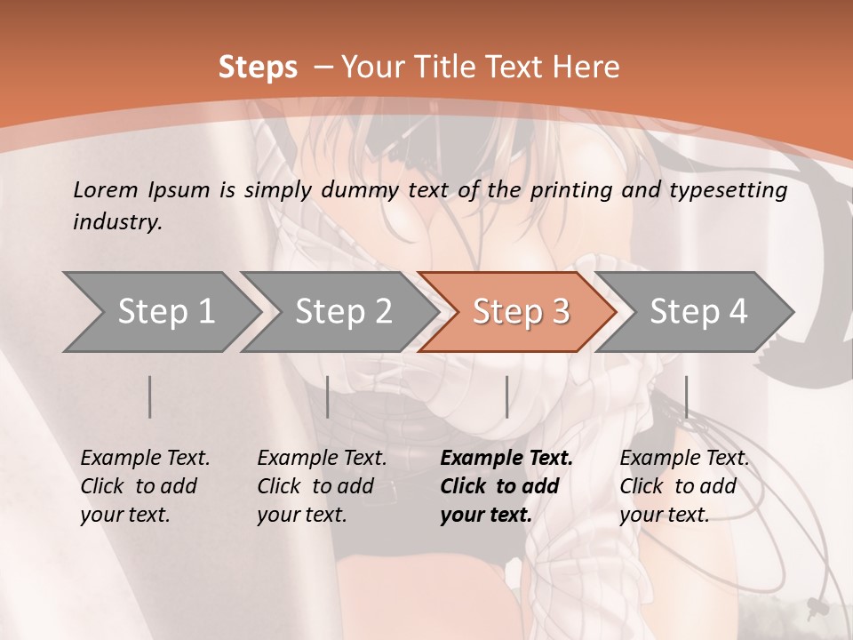 A Woman In A Hat Is Sitting On A Chair PowerPoint Template