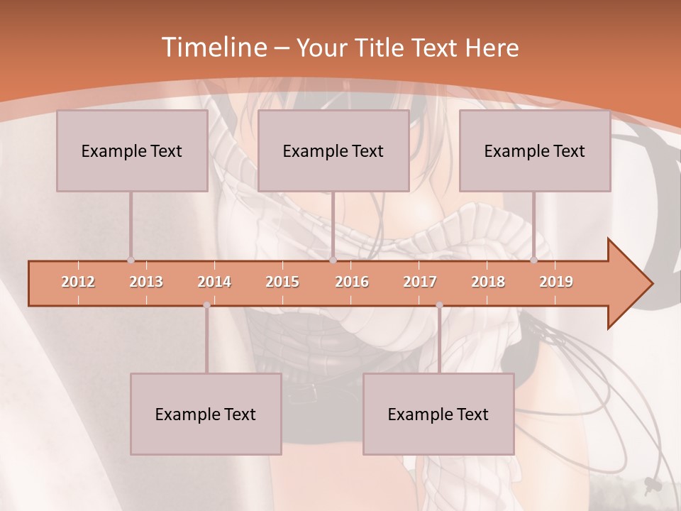 A Woman In A Hat Is Sitting On A Chair PowerPoint Template