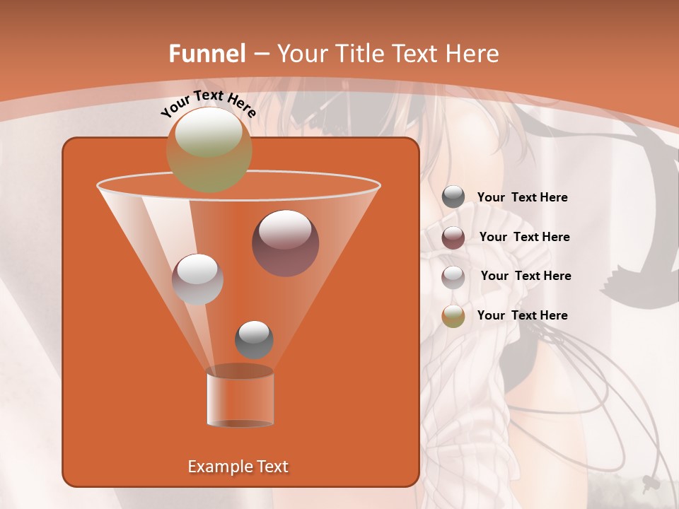 A Woman In A Hat Is Sitting On A Chair PowerPoint Template