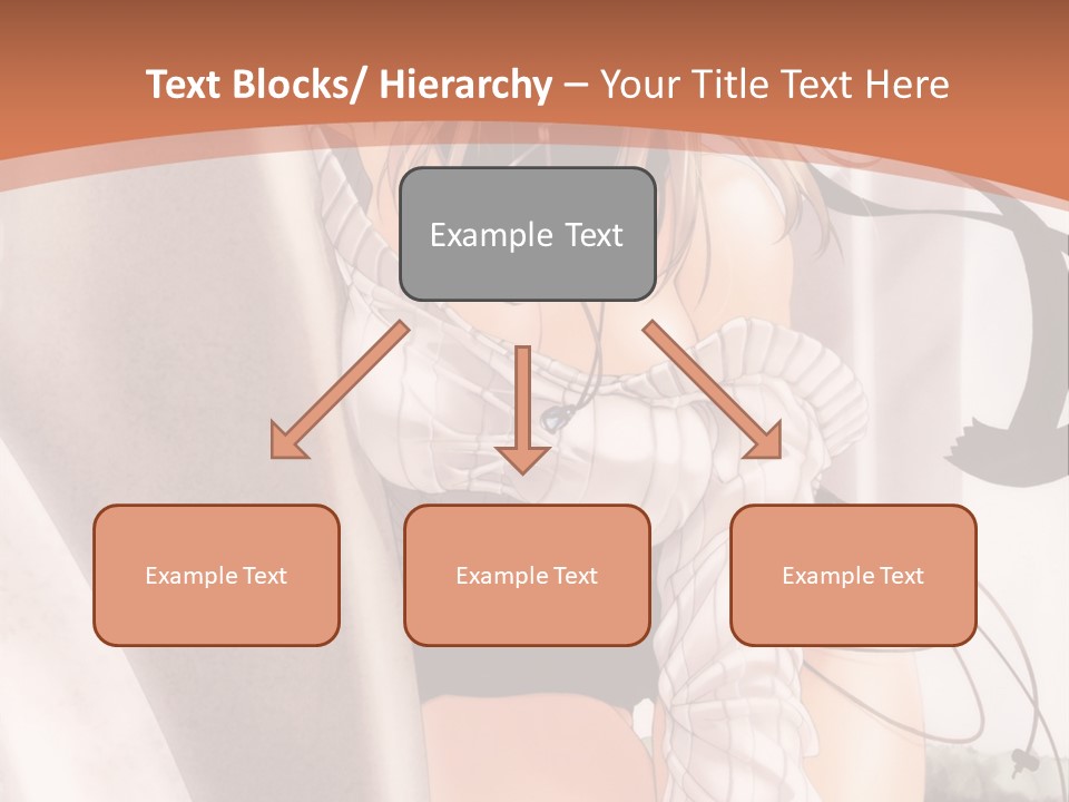 A Woman In A Hat Is Sitting On A Chair PowerPoint Template