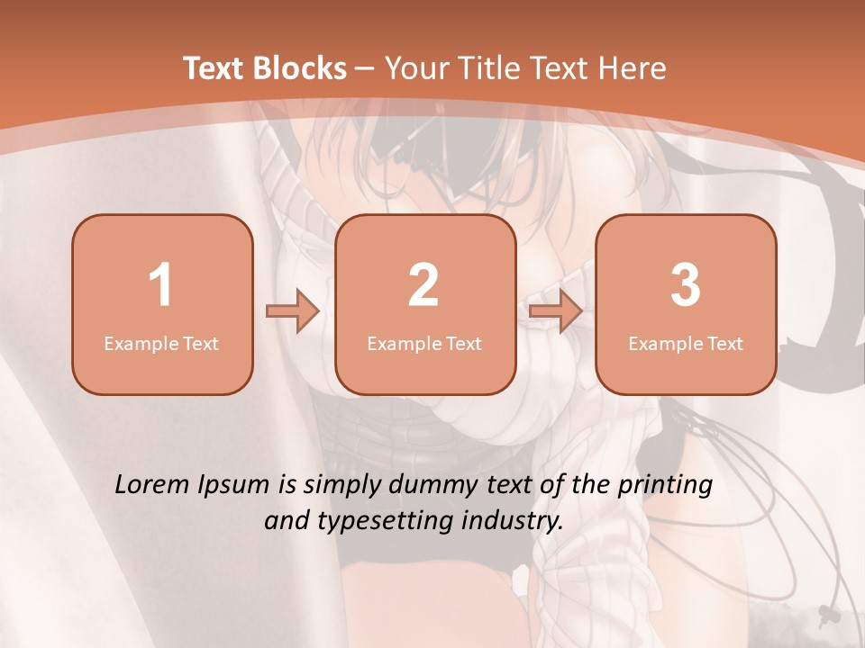 A Woman In A Hat Is Sitting On A Chair PowerPoint Template