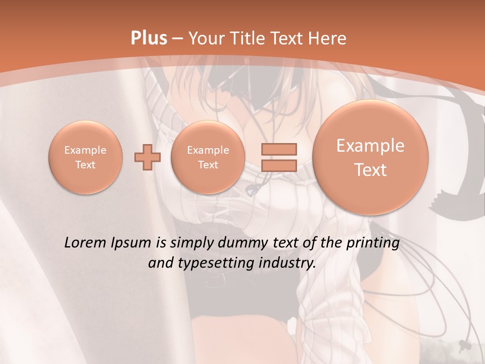 A Woman In A Hat Is Sitting On A Chair PowerPoint Template