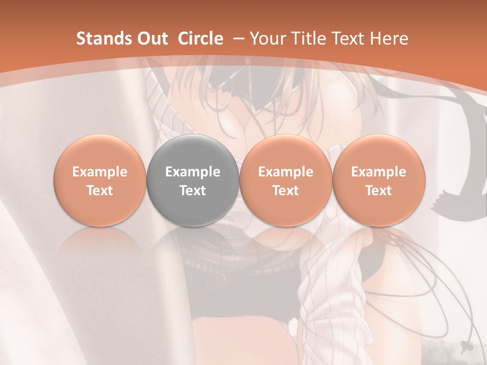 A Woman In A Hat Is Sitting On A Chair PowerPoint Template