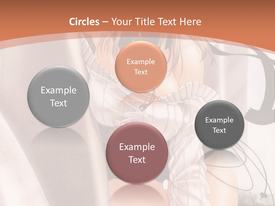 A Woman In A Hat Is Sitting On A Chair PowerPoint Template