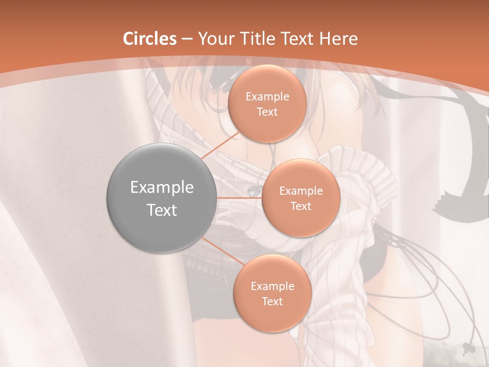 A Woman In A Hat Is Sitting On A Chair PowerPoint Template