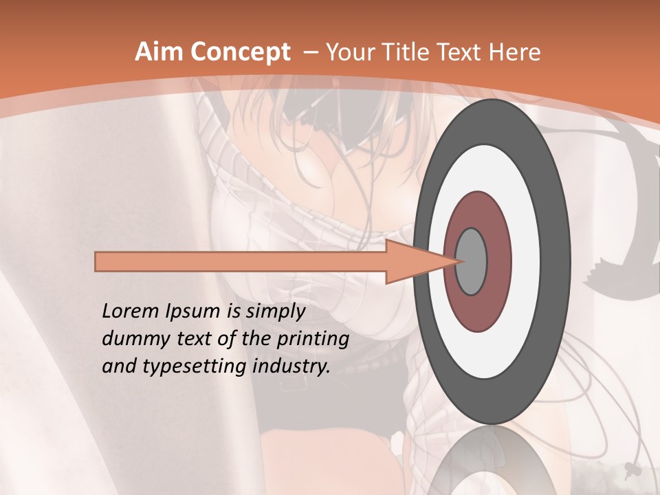 A Woman In A Hat Is Sitting On A Chair PowerPoint Template