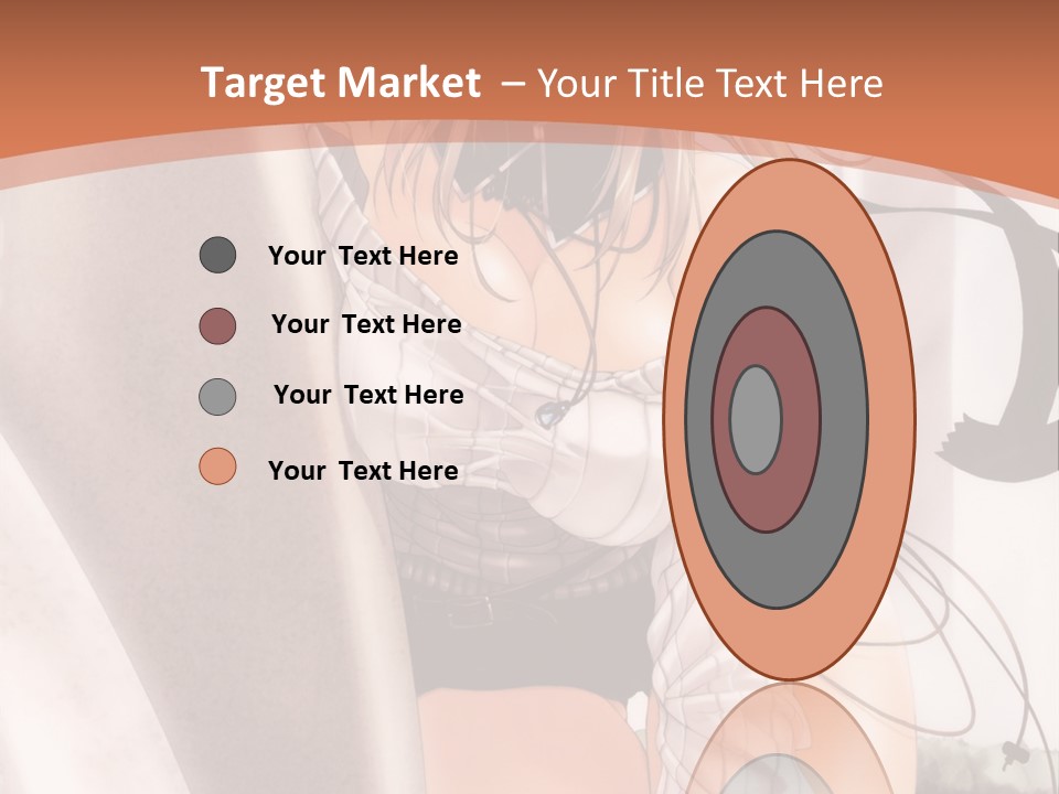 A Woman In A Hat Is Sitting On A Chair PowerPoint Template