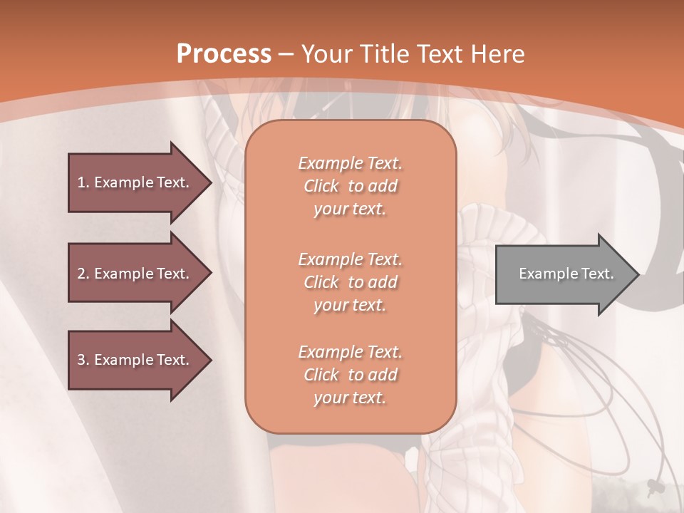 A Woman In A Hat Is Sitting On A Chair PowerPoint Template