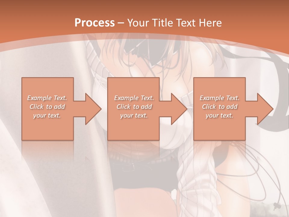 A Woman In A Hat Is Sitting On A Chair PowerPoint Template