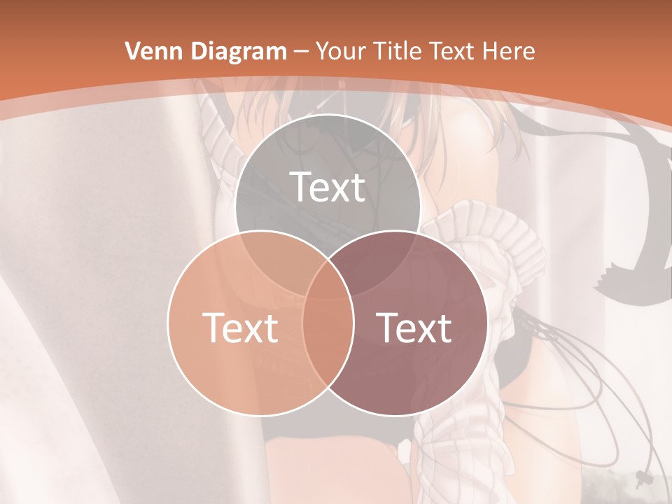 A Woman In A Hat Is Sitting On A Chair PowerPoint Template