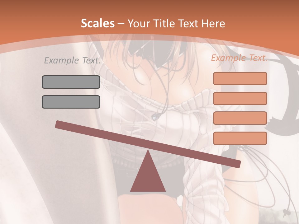 A Woman In A Hat Is Sitting On A Chair PowerPoint Template