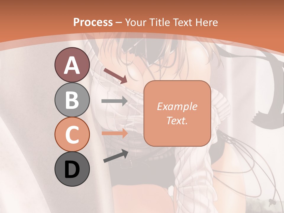 A Woman In A Hat Is Sitting On A Chair PowerPoint Template